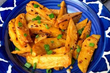 Chilli garlic wedges | Potato wedges | Potato recipe | Flavours Of Food