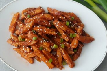 Honey Chilli Potato Recipe | Crispy Honey Chilli Potato | How To Make Honey Chilli Potato