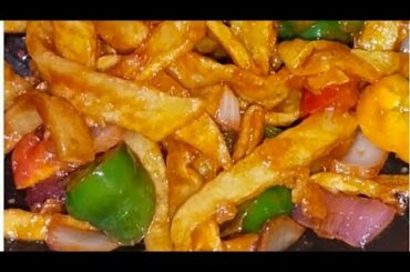 Chilli Poteto Recipe // Crispy and Tasty Chili Potato// Chili Potato by Sana ilahi