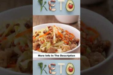 Keto Recipe: Keto Chili-Blackbean Pork Cabbage Stir-Fry #shorts
