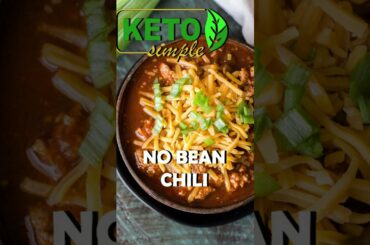 KETO Simple No Bean Chili Recipe  #shorts