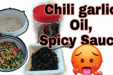 Homemade (chili garlic oil) spicy sauce