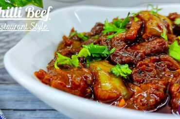 Chilli Beef Recipe | How to Make Easy Restaurant Style Chilli Beef | Beef Chilli | Ep: 175