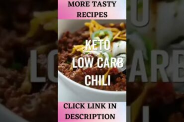How to make Keto low carb chili recipes #shorts