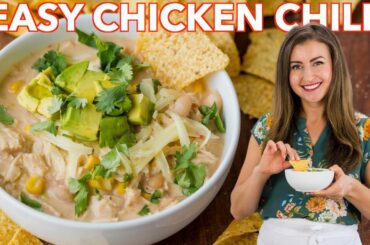 Easy White Chicken Chili (Stovetop Recipe)