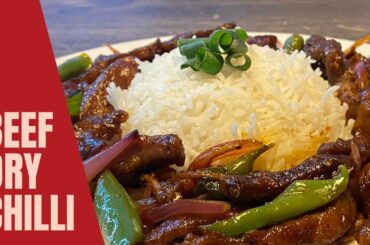 Beef Chili Recipe | How to Make Restaurant Style Chinese Beef Chilli Dry!!
