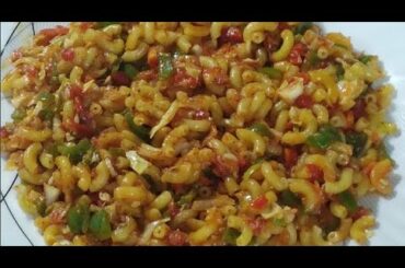 Spicy Masala Macaroni | Macaroni Recipe With Chili Sauce  #shorts