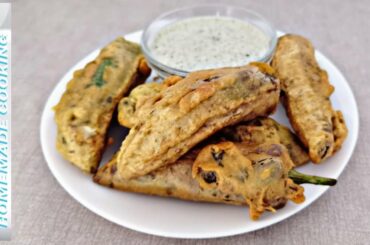 jumbo size green chili  fry  recipe by cuisine Pakistani