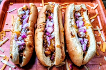 The BEST Air Fryer Chili Dogs Recipe | Homemade Chili