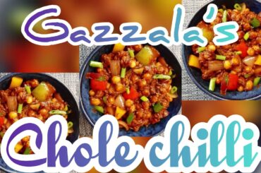 Chole chilli recipe | How to make chole chilli | quick snacks | party starter Indo Chinese recipe