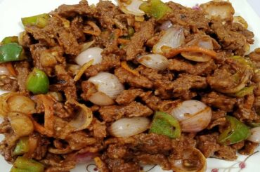 Beef Chilli  Recipe || How To Make Restaurant Style Chilli Beef || Chinese restaurant Beef chilli.