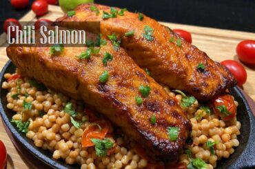 Air Fryer Chili Salmon || Sweet and Spicy chili Salmon Recipe - RKC