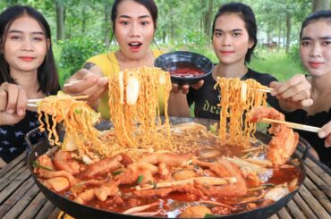 Mukbang noodle chili delicious - Cooking and eating