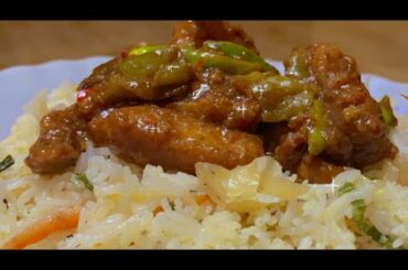 Dry Chili chicken recipe | Chinese fried rice | #shorts