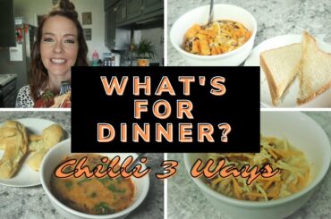WHAT'S FOR DINNER?//FALL CHILLI RECIPES//EASY FAMILY MEAL IDEAS