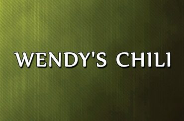 Wendy's Chili | RECIPES | EASY TO LEARN