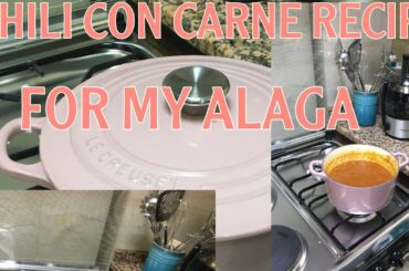 Chili con carne recipe(para sa alagakath version