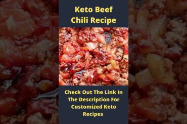 Keto Beef Chili Recipe #shorts #keto #ketodiet