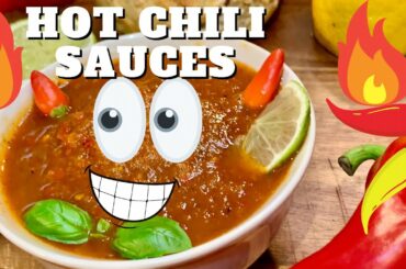CHILI GARLIC SAUCE + 2 Easy Chili Sauce Recipe. Sweet Thai chili sauce. Mexican chili sauce at home