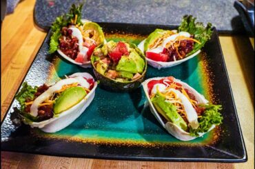 A Light and TASTY Tortilla cup RECIPE  Using Left Over CHILI