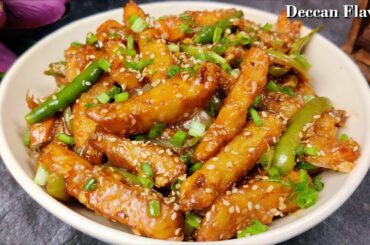 Honey Chilli Potato Recipe | How to Make Restaurant Style Crispy Honey Chili Potato | Deccan Flavors