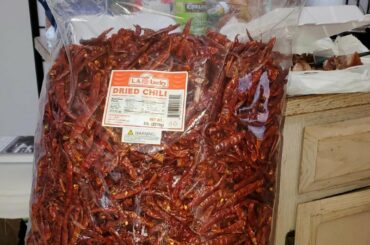 Enough chilis to last a few months