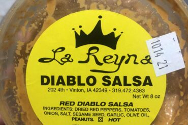 Found my new favorite salsa from Iowa. Diablo salsa that actually lives up to the name, from La Reyna in Vinton