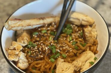 Made Samayang 2X ramen with some grilled chicken. Packs a punch but damn it’s good!