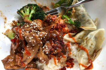 Needed some comfort food today, made some spicy teriyaki chicken