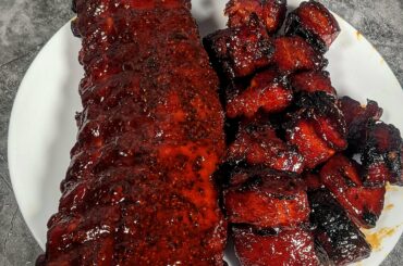 Buffalo Style Back Ribs & Pork Belly Burnt Ends
