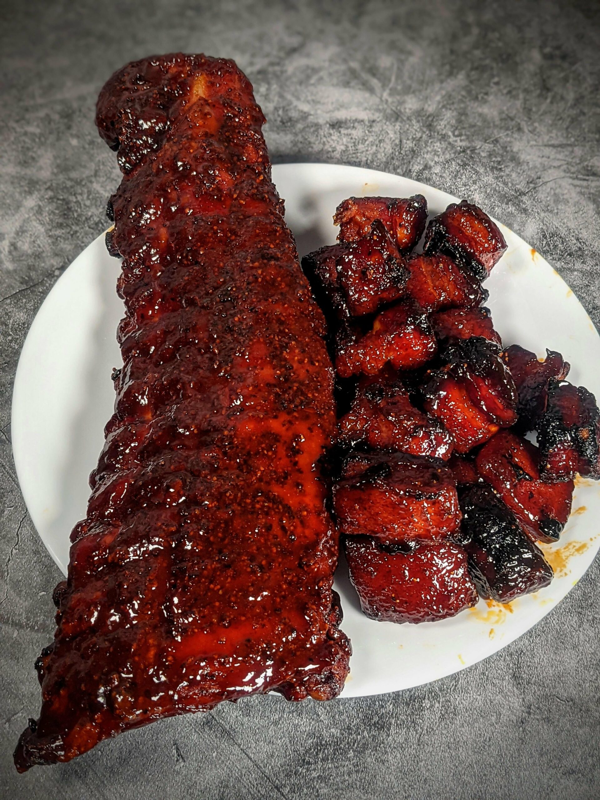Buffalo Style Back Ribs & Pork Belly Burnt Ends Chili Chili