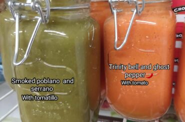 Home made and fermented. Got the jars at bb&b. They are not mild.