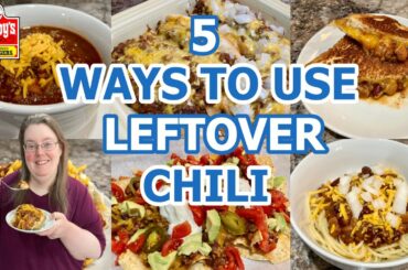 *5* WAYS TO USE LEFTOVER CHILI | WENDY'S COPYCAT CHILI RECIPE | CROCKTOBER 2021| WHAT'S FOR DINNER?
