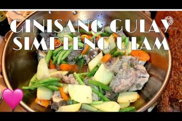GINISANG GULAY WITH BEEF CHILI FLAKES EASY RECIPE