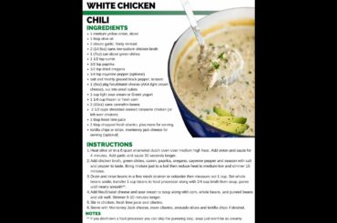White Chicken Chili