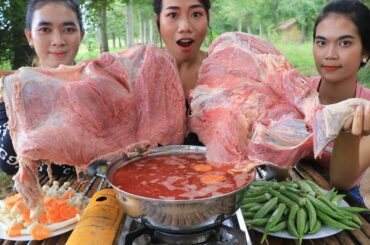 Yummy cooking beef with soup chili and vegetable recipe - Soup chili beef recipe