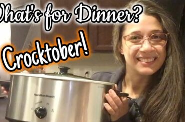 WHAT'S FOR DINNER? | SLOW COOKER CREAM CHEESE CHICKEN CHILI | CROCKTOBER 2021 | DUMP & GO RECIPE
