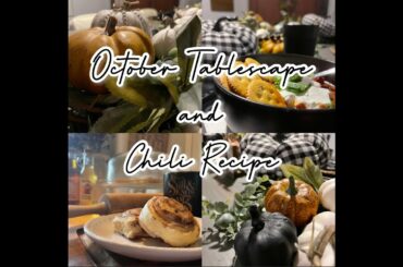 October Tablescape and Chili Recipe