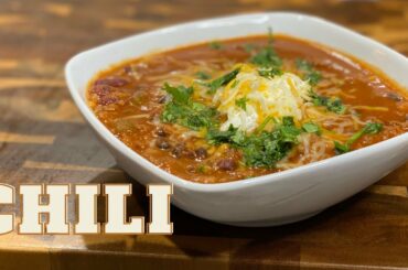 HOMEMADE CHILI RECIPE