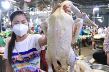 Market show, Buy duck for cooking / Duck steam in chili sauce recipe / By Countryside Life TV