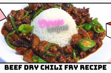 Beef Dry Chili Fry Recipe |Chinese recipes in urdu | How to Make Beef Dry Chilli Restaurant Recipe