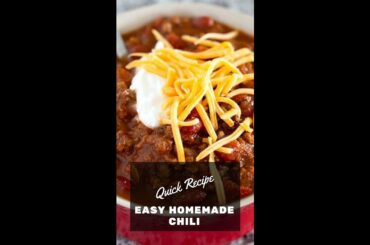 Quick Recipe | Easy Chili