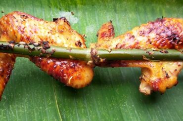 How to roast chicken with honey, onion, garlic, lemongrass, chili