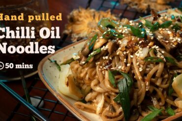 Chilli Oil Noodles | Hand Pulled Noodles | Easy Chilli Oil Noodles | Noodles Recipe | Cookd