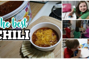 EASY CROCK-POT CHILI | Day In The Life Stay At Home Mom | CROCKTOBER