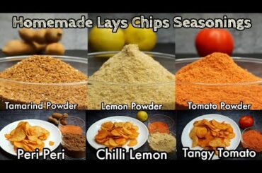 Homemade Lays chips seasoning| peri-peri, tangy tomato, chilli lemon powder recipe@My Lockdown Rasoi