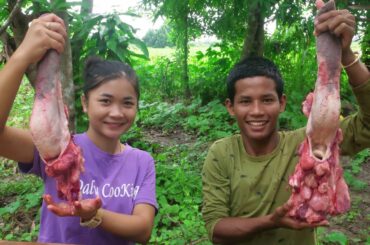Delicious Boil Double Beef Tongue And Gourd With Green Chili Sauce In My Family.