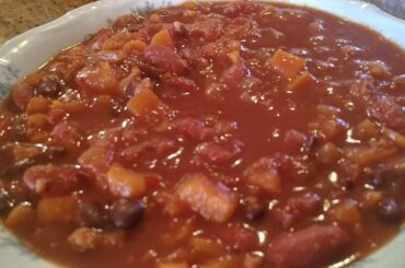 What's for dinner?  Sweet Potato Chili!