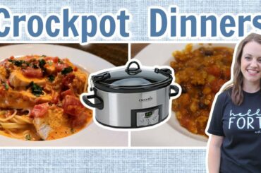 EASY CROCKPOT DINNERS  | QUICK SLOW COOKER MEALS | EASY PUMPKIN RECIPE