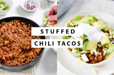 Loaded Chili Tacos + Epic Toppings